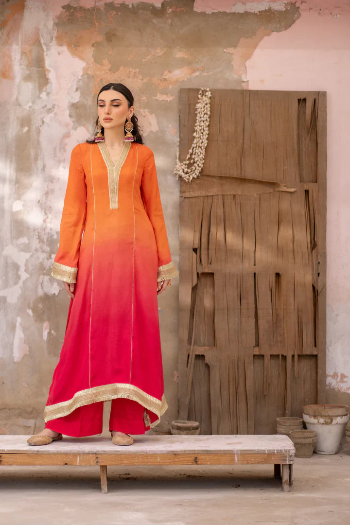 3-Piece Manizeh Cotton Silk & Chiffon Set