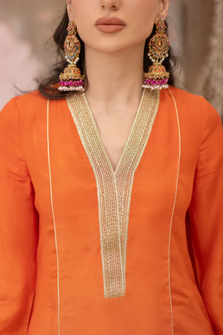 3-Piece Manizeh Cotton Silk & Chiffon Set