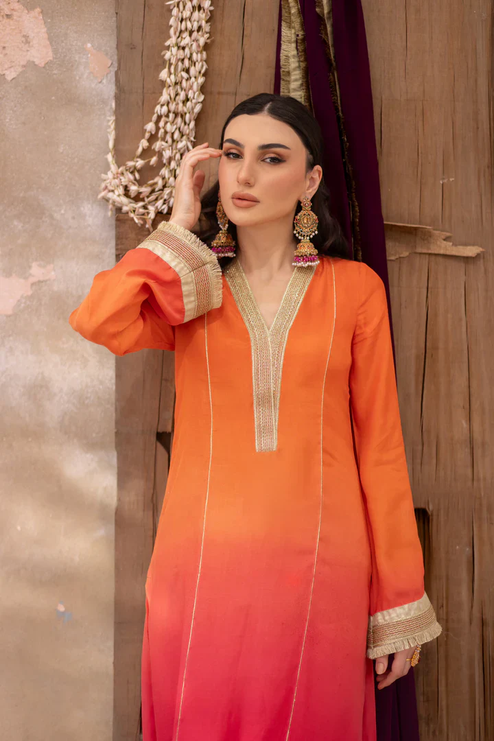 3-Piece Manizeh Cotton Silk & Chiffon Set