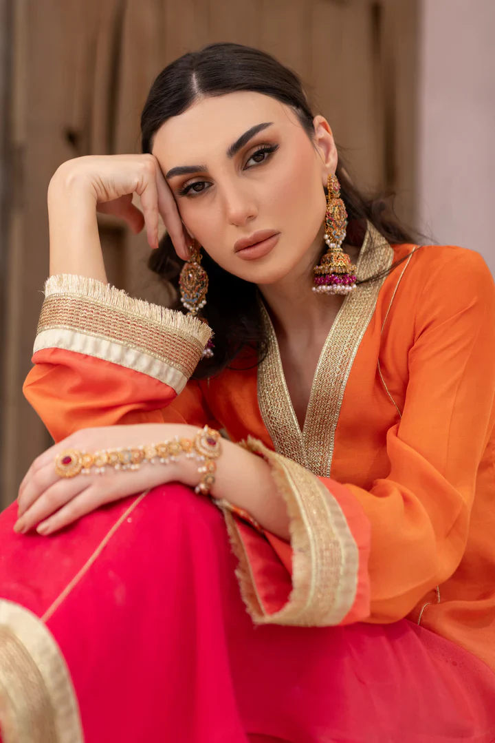 3-Piece Manizeh Cotton Silk & Chiffon Set
