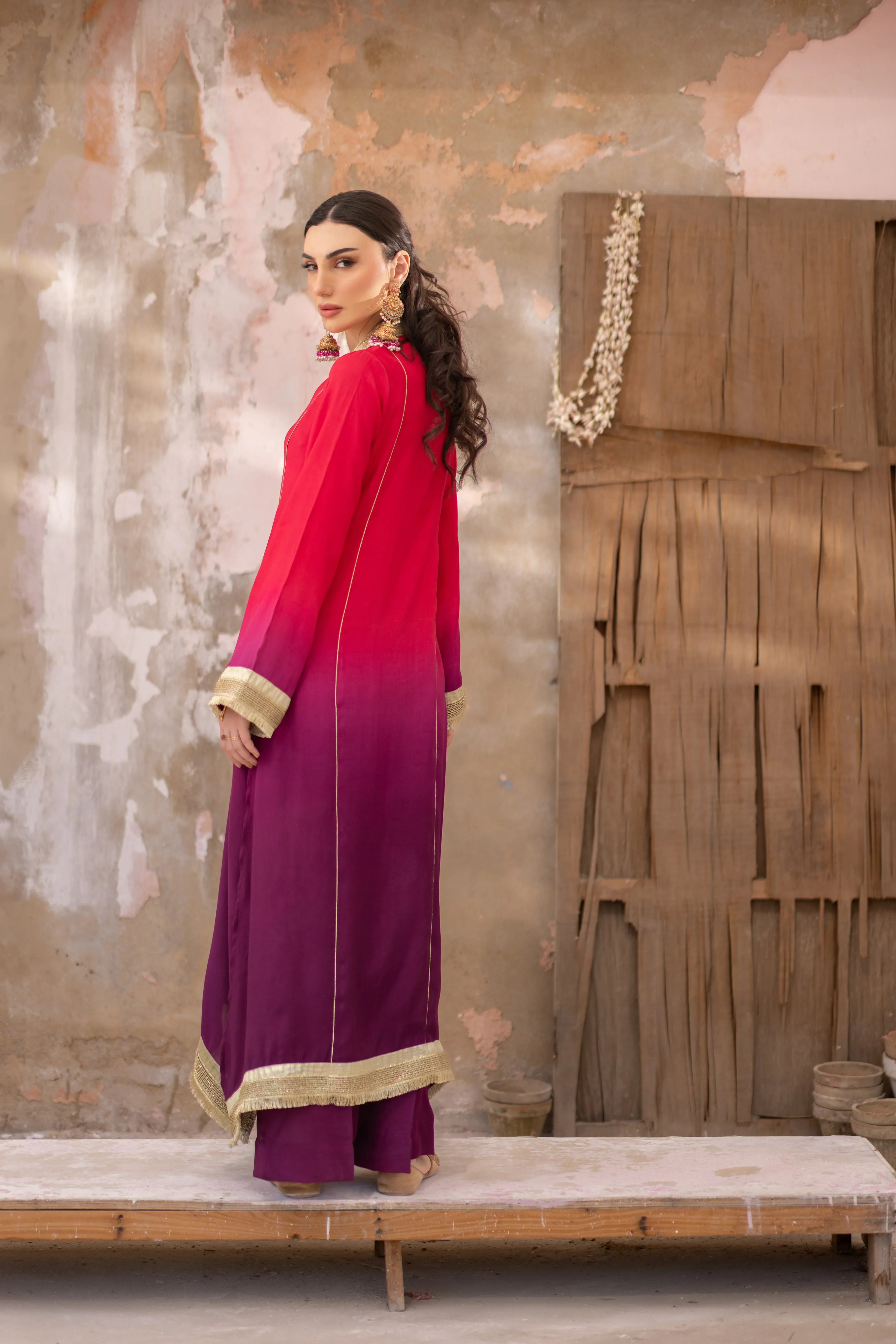 3-Piece The Alizeh Hot Pink Set
