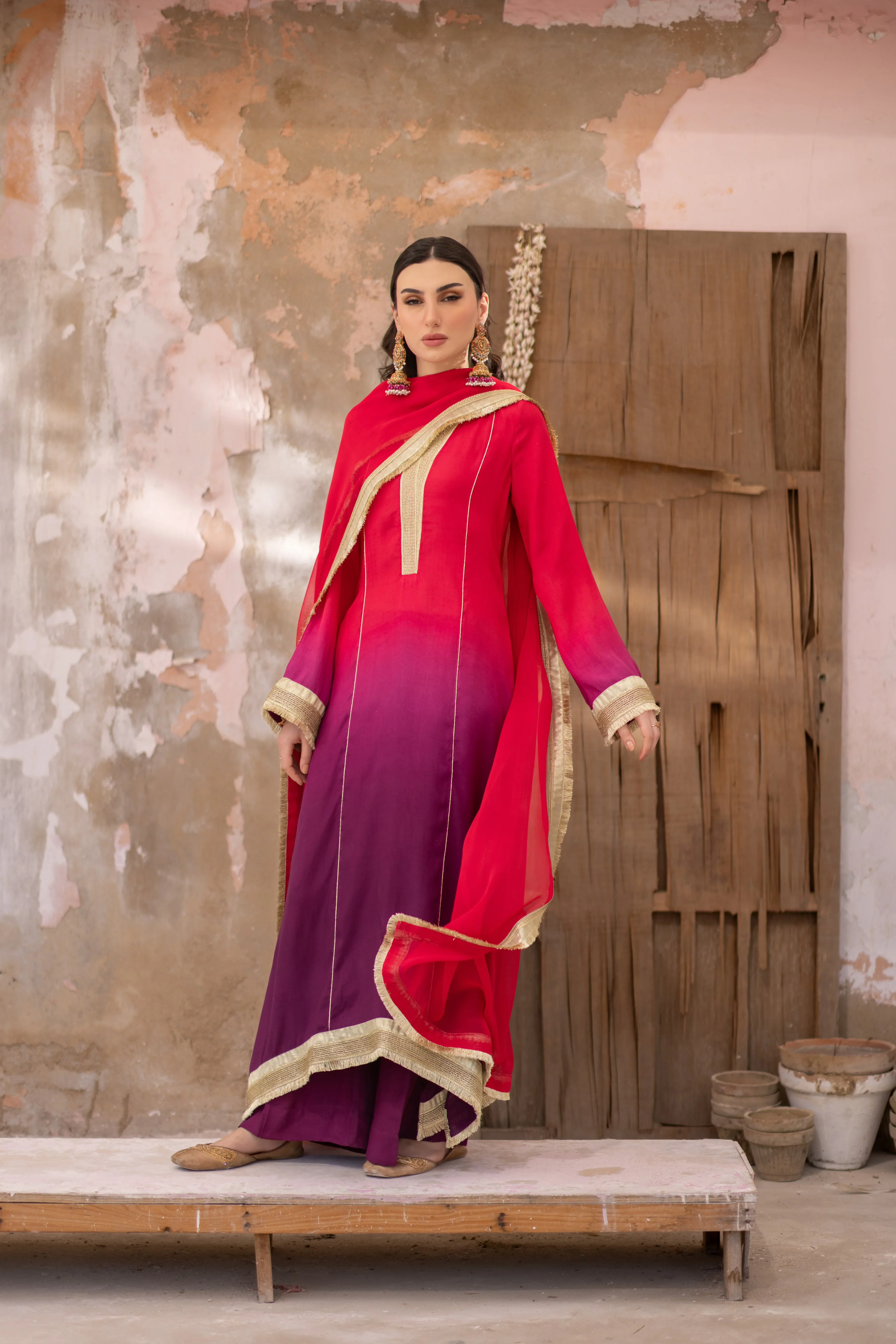 3-Piece The Alizeh Hot Pink Set
