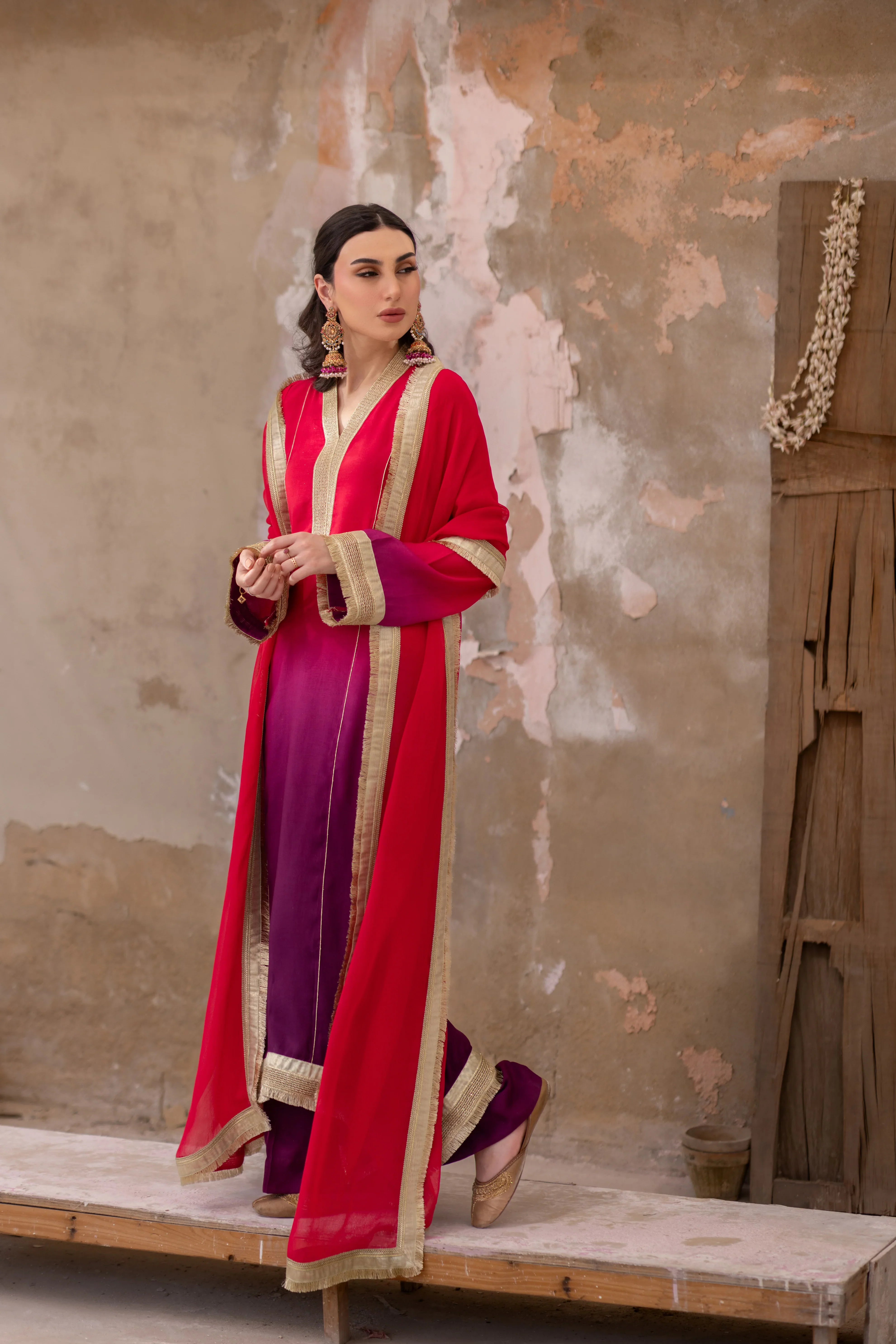 3-Piece The Alizeh Hot Pink Set